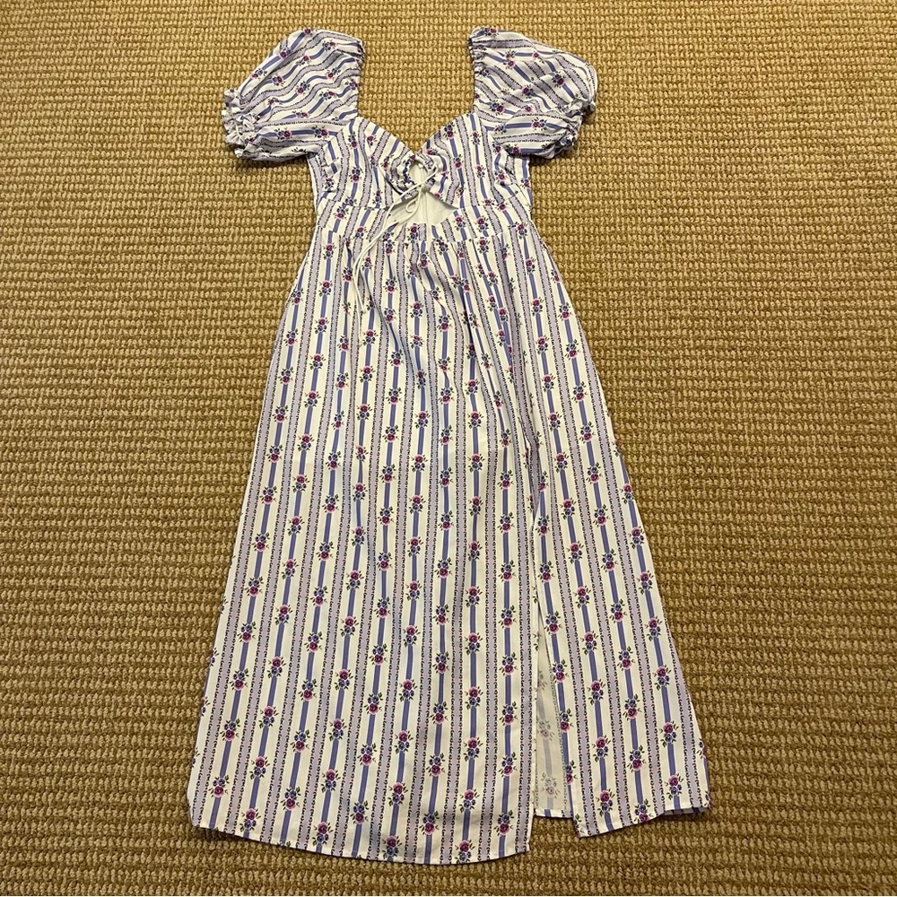 For Love & Lemons Dahlia Midi Dress Medium - Picture 2 of 9